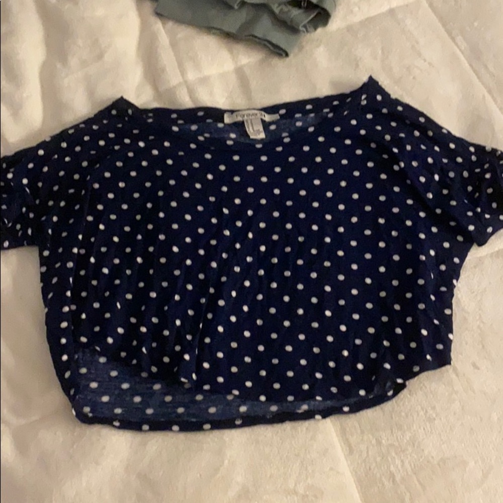 forever 21 cropped shirt